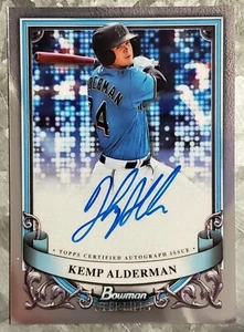 #PA-KA Kemp Alderman 2024 Bowman Sterling - Autógrafo - Miami Marlins - Imagen 1 de 2