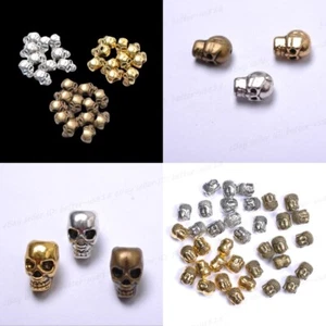 10/30Pcs Tibetan Silver Skull Charms Loose Spacer Beads 12X8MM Jewelry & Watches - Picture 1 of 21