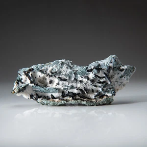 Neptunite on Natrolite from Benitoite Gem Mine, San Benito County, California - Picture 1 of 5