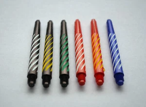  NYLON SPIROLINE DART STEMS/SHAFTS VARIOUS COLOURS SHORT/MEDIUM - Picture 1 of 7