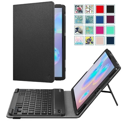 For Samsung Galaxy Tab S6 10.5" 2019 Keyboard Case Folio Stand Cover w/Keyboard - Image 1 of 4