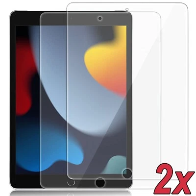 2x 9H Hartglas für iPad 10.2 (2021/2020/2019) Schutzglas (9. 8. 7Gen) Full-Cover - Bild 1 von 4