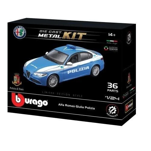 Merchandising Bburago Model Kit Giulia Polizia 1 24