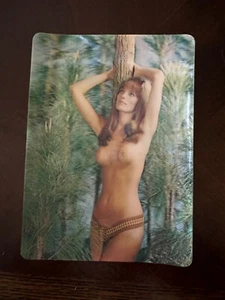 Vintage 3D holografische Pinup Postkarte gebraucht 1980er 3D Sammler Serie - Bild 1 von 3