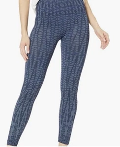 SPANX Shape Look at me now Seamless Leggings Indigo Geo size Large L NEW - Picture 1 of 9