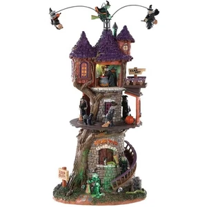 Lemax Spooky Town Witches Tower #85301 Brand New Sights Sounds Animation - Picture 1 of 1