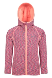 Mountain Warehouse Kayleigh Girls Hoodie Stripe Print Kids Hooded Sweatshirt - Picture 1 of 25