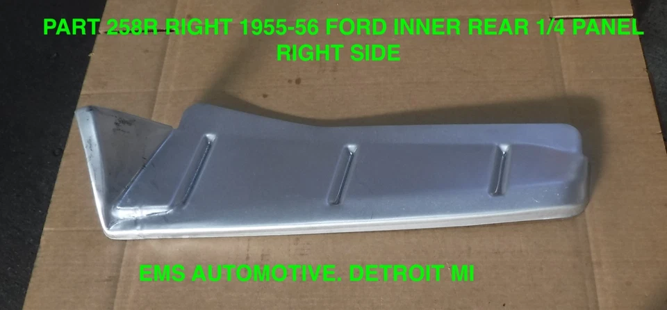Ford Sedán 1955 56 panel interior trasero 1/4 #258R derecho. EMS AUTOMOTIVE Foto 1 de 1