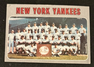 1970 Topps Yankees Team cartão de beisebol #399 Thurman Munson Bobby Murcer Roy branco - Imagem 1 de 2
