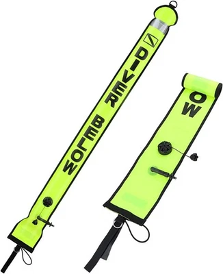 High Visible Diving Surface Marker Buoy (SMB), Inflatable Scuba Signal Tube - Image 1 of 4