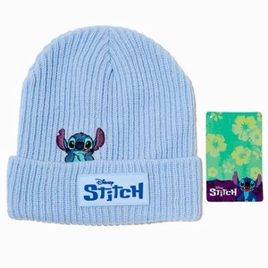 Disney Stitch Beanie Cap Hat Light Blue Cozy NEW Lilo Movie Concept One $25 MSRP - Picture 1 of 11