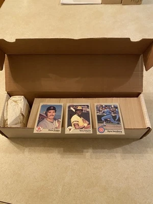 ¡Juego de béisbol Fleer 1983 660 tarjetas con Tony Gwynn, Wade Boggs, Ryan Sandburg RC! Foto 1 de 4