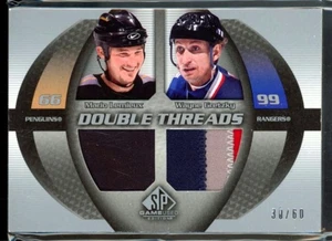 2003-04 Cubierta Superior SP JUEGO USADO WAYNE GRETZKY/MARIO LEMIEUX PARCHE DOBLE G/U/60 - Imagen 1 de 1