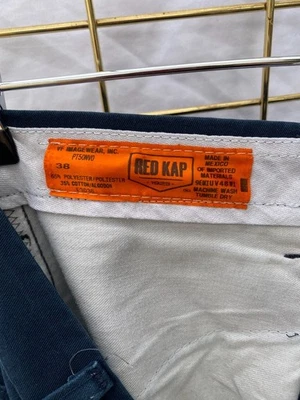 Used Red Kap PT50NVO Work Pants - Size 38 (Navy Blue) - Image 1 of 4