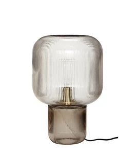 Tischleuchte Schreibtischlampe Tischlampe Nachttischlampe Erkki grau/braun - Bild 1 von 6