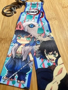 Demon Slayer~INOSUKE HASHIBIRA~Cute BIG Keychain~Bag Dangle-Clipon~Anime NEW - Picture 1 of 7