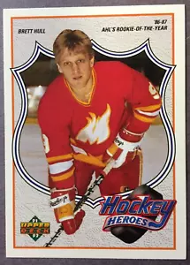 1991-92 Upper Deck Hockey Heroes #4 Brett Hull Calgary Flames - Picture 1 of 1