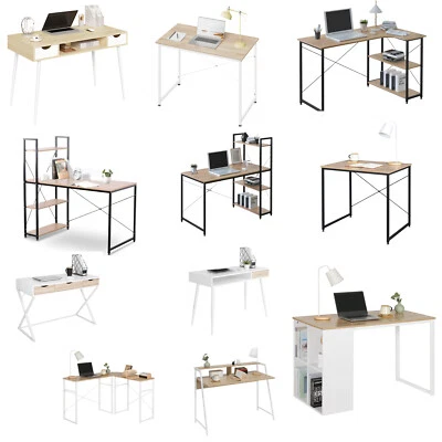 WOLTU Schreibtisch Computertisch Büromöbel Büro PC Tisch Arbeitstisch Esstisch - Bild 1 von 4