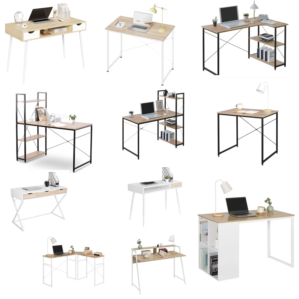 WOLTU Schreibtisch Computertisch Büromöbel Büro PC Tisch Arbeitstisch Esstisch