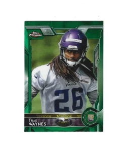 2015 Topps Chrome Green Refractors #104 Trae Waynes RC MINNESOTA VIKINGS - Picture 1 of 1