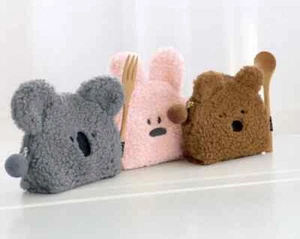 Furry Buddy Cosmetic Pouch Bag Multi-Purpose Pouch Case Stationery Cute Design - Picture 1 of 20