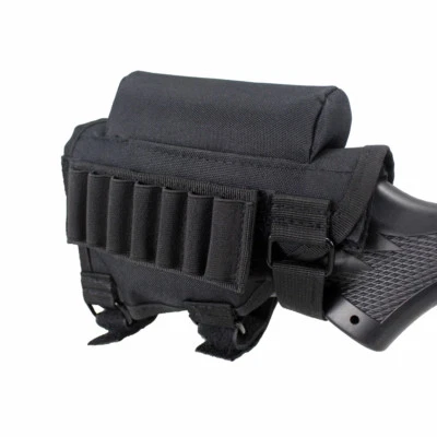 Tactical Rifle Buttstock Cheek Rest Pouch Hunting Carrier for .300 .308 Winm - Image 1 of 4