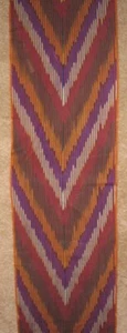 11 Yard HAND MADE UZBEK Natural 100% COTTON IKAT FABRIC # 8971 - Picture 1 of 4