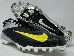 Nike Vapor Talon Elite Oregon Ducks Black/Yellow 2012 Football Cleat PE PROMO 16 - Picture 1 of 13