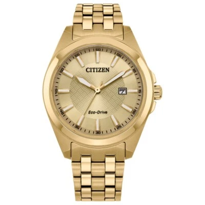 Citizen Men's Classic Date Eco-Drive Gold Stainless Steel Watch 41 MM BM7532-54P - Image 1 of 4
