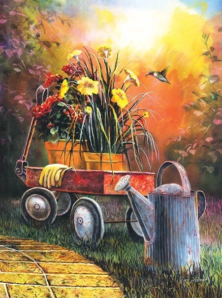 Flores de verano 1000 piezas, 20" x 27" pulgadas, arte de Jim Hansel SUN67351 Foto 1 de 1