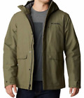 Columbia Men?S Hooded Fleece Lined Canvas Jacket Water-Proof Insulated Xxl Green