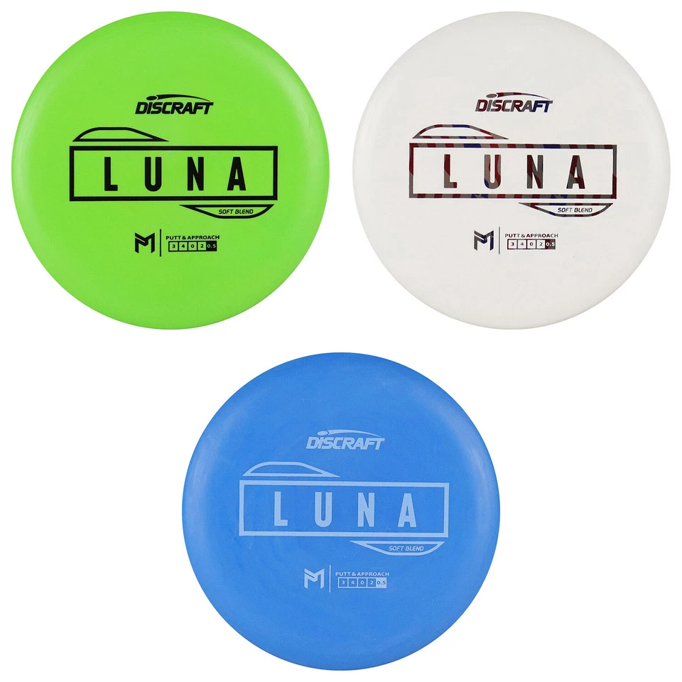 Discraft Disc Golf Paul McBeth Putter Line Soft Luna Putter 3/4/0/3 - Chose Exa - Image 1 of 1