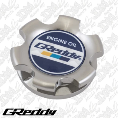 GReddy Oil Filler Cap Type-B 02 Silver M32xP3.5 Fits NISSAN/HONDA/SUZUKI - Image 1 of 4