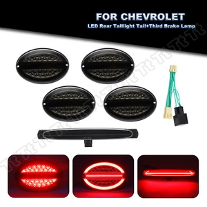 For 1997-2004 Chevy Corvette C5 Smoked Rear LED Tail Lights 3rd Third Brake Lamp - Picture 1 of 12