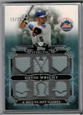 2010 Topps Sterling David Wright Career Chronicles Six Relic #'ed 15/25
