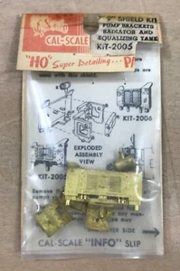 HO Scale CalScale - 7' 9" Shield Kit w/ Pump Brackets Radiator & Equalizing Tank - Picture 1 of 4