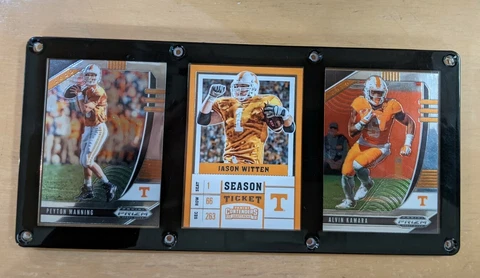 TENNESSEE VOLUNTEERS 3 CARD PLAQUE PEYTON MANNING JASON WITTEN ALVIN KAMARA Cover