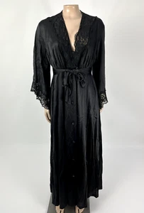 Vintage JCPenney Misses Morgenmantel 80er Dessous Kleid Morgenmantel Set klein Nylon Spitze K3-11 - Bild 1 von 10