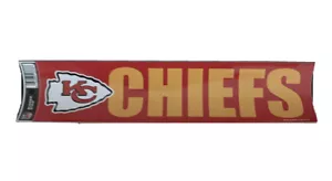 Bumper Strip Sticker 3”*12” Kansas City Chiefs - Picture 1 of 1