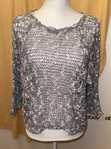 Cynthia Rowley Woman’s Open Knit Sweater NWT Size Large - Picture 1 of 5