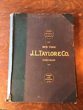 1928 J. L. Taylor Swatch Book HARD COVER Spring And Summer 69 Pages 17 X 22 1/2