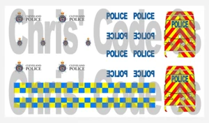 Code 3 Police Adhesive Vinyl Decals suit 1/43 1/50 - Cleveland Police - Sprinter - Picture 1 of 1