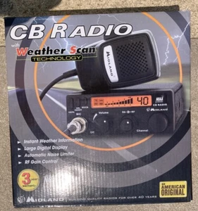 NEW OPEN BOX Midland 1001LWX CB Radio w/ Weather Scan 40 Channels NOB - Zdjęcie 1 z 5
