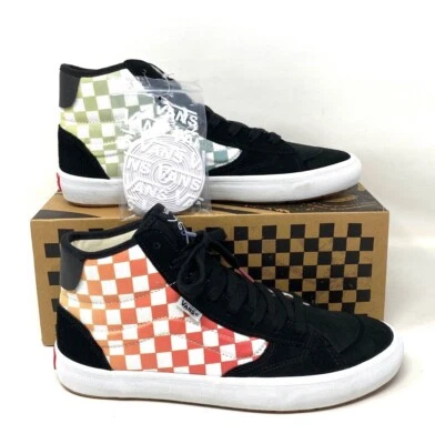 VANS The Lizzie High Top Checkerboard Multi Women Canvas Suede Size VN0A4BX1BML - Image 1 of 4