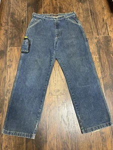 Vintage Y2k Polo Ralph Lauren Mens 31X32 Cell Phone Carpenter Blue Jeans Baggy - Picture 1 of 9