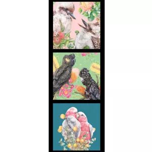 Patchwork Quilting Sewing Fabric Kayla Reay Birds C Panel 40x110cm - Picture 1 of 5