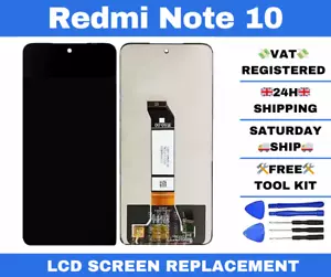 Redmi Note 10 Replacement Glass LCD Touch Screen Display, 24h shipping - Picture 1 of 2