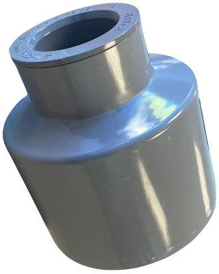 Grey 110mm Soil Pipe Adapter Reducer to 40mm ( 43mm ) Waste Pipe Glue fit