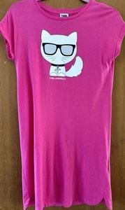 Vestido Karl Lagerfeld Niñas Verano Algodón Rosa 14 Años/156cm - Imagen 1 de 8