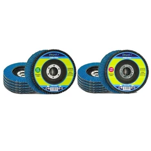 10x Flap Discs 115mm Sanding 60 120 Grit Grinding Wheels Disc 4.5"  - Picture 1 of 7